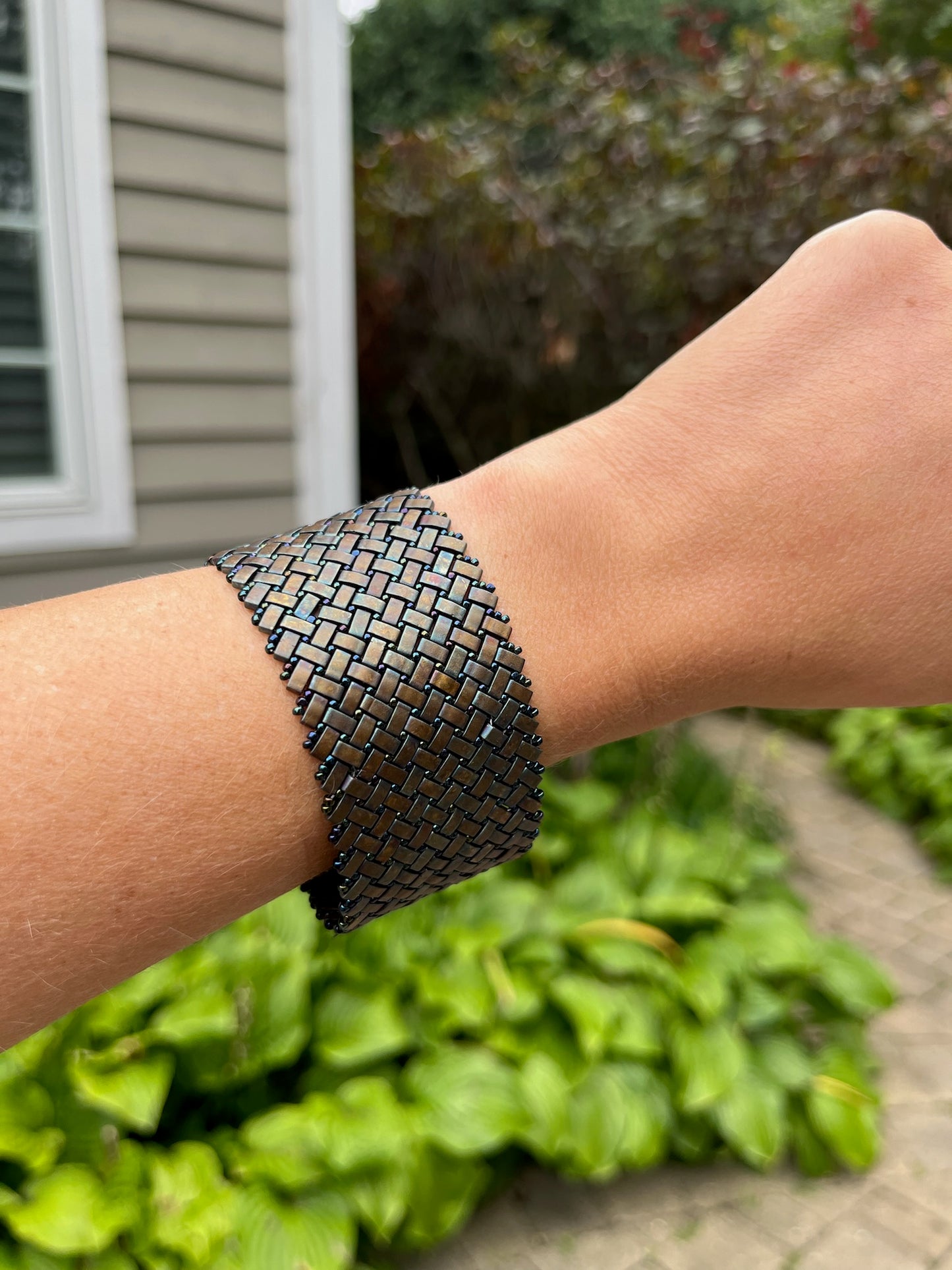 Herringbone Hand Sewn Bracelet