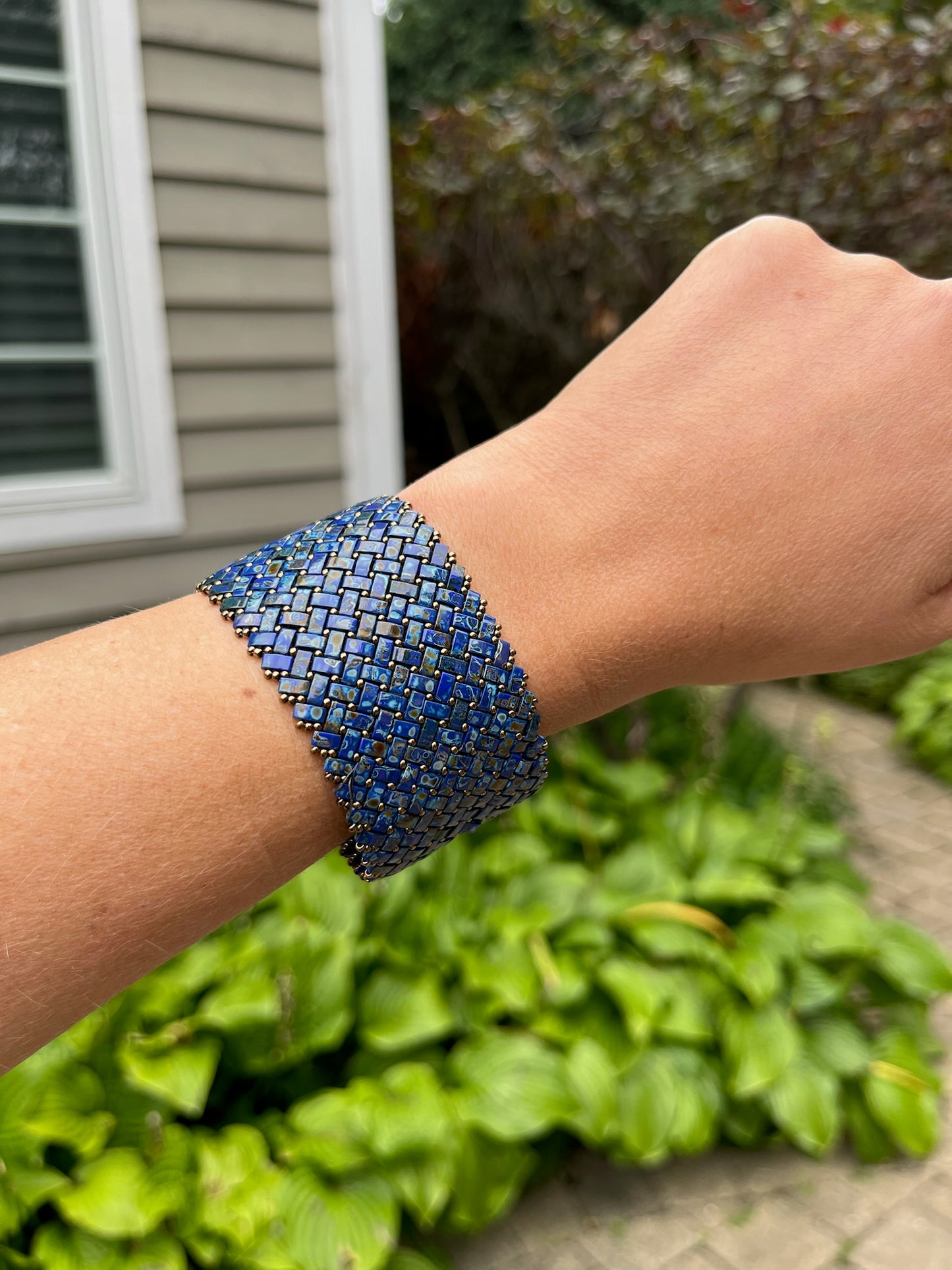 Herringbone Hand Sewn Bracelet